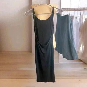 Long Backless Black Dress
